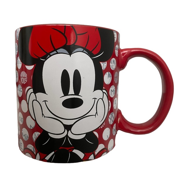 Disney Minnie Mouse Rock the Dots Ceramic Coffee Mug 14oz - Picture 2 of 6